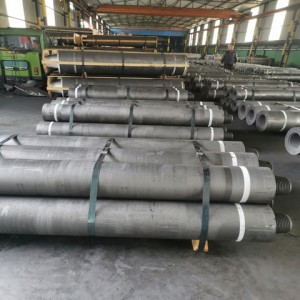 High power graphite electrode with nipple UHP graphite electrode for EAF electric arc furnace