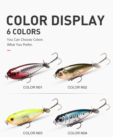 High Quality  7 Colors Pencil  Lures Whopper Popper Fishing Lures  Floating & Sinking Hard Baits Artificial Jigging Fishing Lure