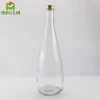 High quality 750ml sparkling water glass bottle for mineral water with screw cap and custom logo wholesale
