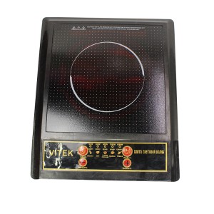 High-quality Black Crystal Glass Plastic power induction cooker with LED display