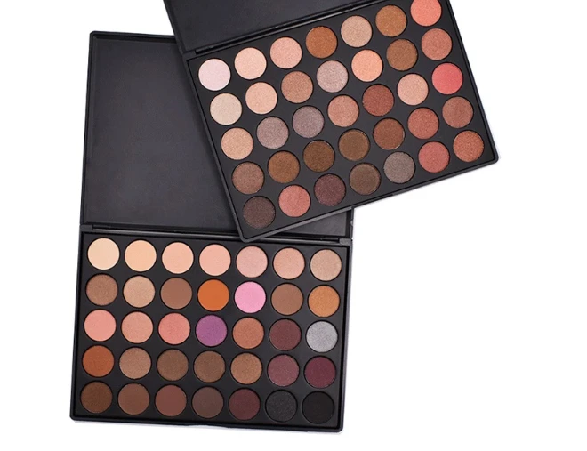 High quality cosmetics wholesale makeup highly pigmented waterproof matte 35 colors eyeshadow palette