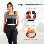 High Quality Custom Zip Zipper Sweat Bands Neoprene Belts Waist Trainers Women Waist Shapers