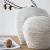 High quality elegant home decoration white table resin flower vase for living room