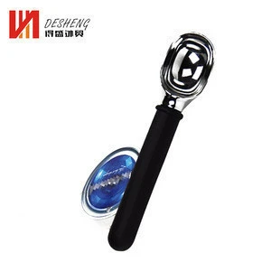 High quality fruit spoon non-stick handle heavy duty tools stainless steel zinc alloy ice cream scoops
