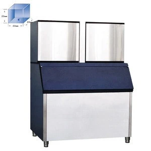 high quality high production commercial crystal &amp;cube 1000KG ice maker machine