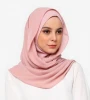 High quality muslim woman bubble chiffon chain scarf hijab malaysia arab hijab scarf shawl S5#41-81