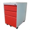 High quality office equipment 3 drawer storage filing pedestal mobile cabinet