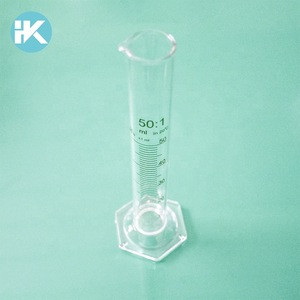 High quality professional Hexagonal Base Serialized Class A Graduated Glass Cylinders