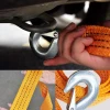 High Quality Reflector Elastic Kinetic Snatch Strap Emergency metal hook Tow Strap Rope