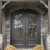 Import High Quality Rustic Wrought Iron Front Main Gate Exterior Iron Door with Glass from China