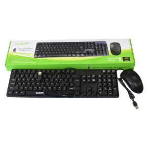 high quality SZADP 2.4G wired/wireless  104 key keyboard and mouse combo set  for  Notebook Laptop Mac Desktop PC computer