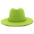 Import High Quality Two Tone  Green Women&#39;s  Fedora Hat With Pu Belt from China