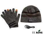 High Quality Winter Wireless Bluetooth Hands-free beanie hat with headphone speaker MIC