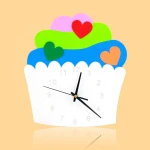 High-quality wooden wall clock can be customized cartoon animals and other patterns or shapes, support custom design