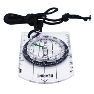 Hiking Accessories Pocket EDC Gear Bushcraft Camping Military Survival Map Scale Compass Outdoor