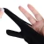 Import Hisen 1PC Black Free Size Artist Drawing Glove For Any Graphics Drawing 2 Finger Anti-fouling,both For Right And Left Hand from China