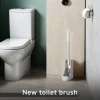 Holamopa High Quality c-type head toilet plastic cleaning brush clean toilet brush Soft Plastic bathroom Cleaner Toilet Brush