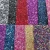Import Holographic metallic chunky glitter leather fabric glitter synthetic leather for bags and hairbows clutches from China