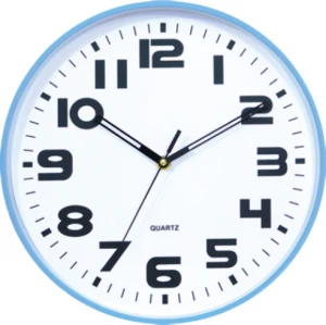 Home Decorative Gift Promotional New Design Best Sale Round Plastic Wall Clock