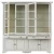 Import Home Furniture French Provincial Classic White Cupboard Display Cabinet Tempered Glass Bookcase from China
