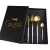 Import Hongda D038 Banquet Hand Forged SS304 Unique Restaurant Flatware High Quality Stainless Steel Metal Wedding Cutlery Set from China