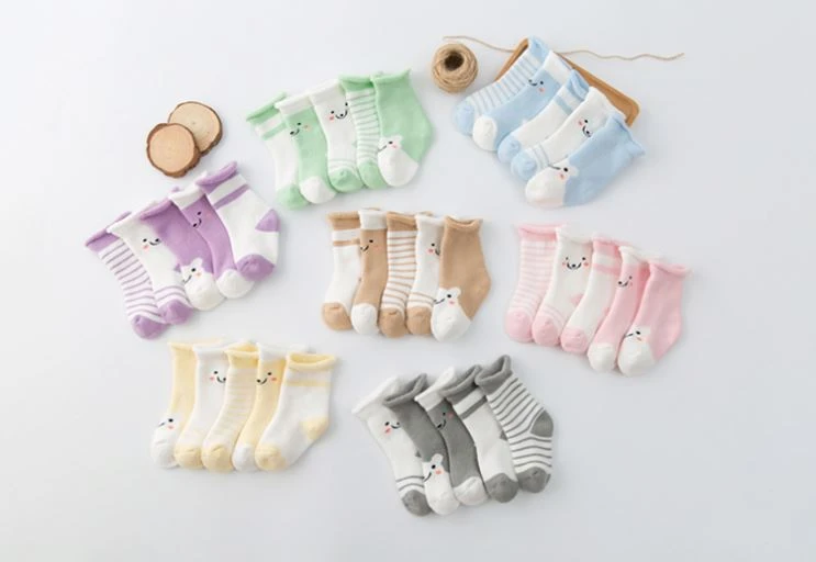 Hot Sale Baby Socks With Grip Rubber Soles Star