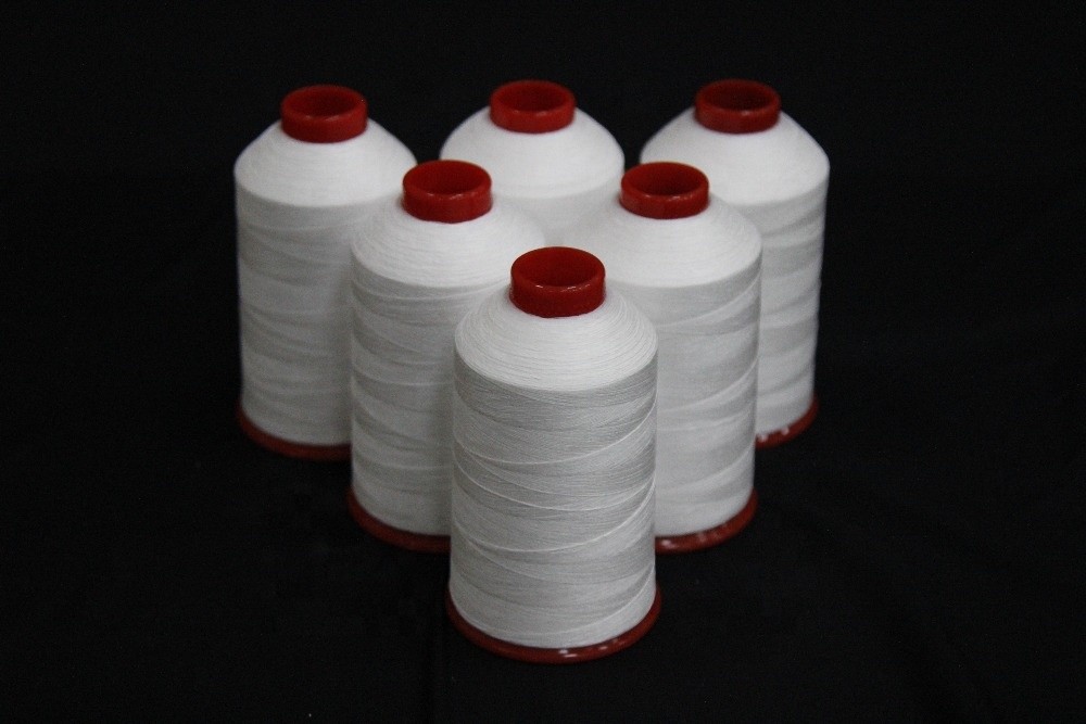Hot sale high temperature and chemical resistance white 100% PTFE Sewing Thread for industrial products