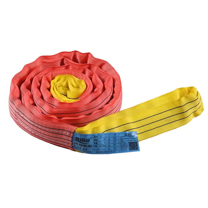 Hot sell lifting  polyester flat webbing belt/webbing sling