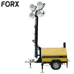 Hot selling 4*1000W metal halide light tower with Yanmar/Kubota diesel generator