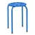Import Hot selling cheap stools stackable colorful plastic round top stool with metal frame from China
