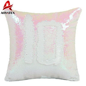 HOT selling decorative mermaid sequin throw pillow