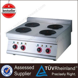 Hot Selling Europe Design Hot Rolled Steel Plate K017 Commercial 4 Burner Electric Cooktop
