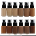 Hot Selling High Quality Full Coverage Foundation Makeup Waterproof Private Label Matte 12 Colors Liquid Foundation Cosmetics