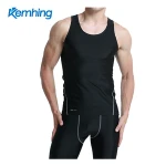 Hot summer lycra fast dry gym wear men running wrestling singlet
