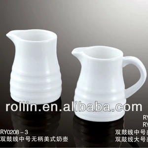 Hotel and restaurant used dinnerware eco-friendly white porcelain ceramic coffee milk tea pot