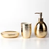 Hotel Manufacturer Wholesale Luxury Ceramic Gold Bathroom Set Accessories
