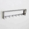 Hotel Style Towel Bar With Hook,Removable Towel Bar
