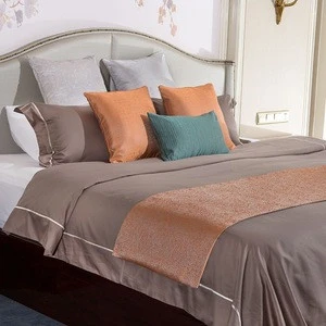 Hotel Used Camel Color Polyester Bed Skirt