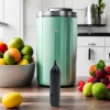 Household USB Rechargeable Electric Mini Handheld Milk Frother Smoothie Blender Push Button Controls Frother