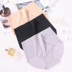 Buy Ice Silk Seamless Underwear Female Panties Mid-waist Large Size Girl  Solid Color Briefs Ice Silk Seamless Underwear from Shantou Manni Trading  Co., Ltd., China