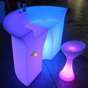 illuminated bar counter bar table glowing bar furniture for events
