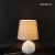 Incandescent Bulbs Bed Side Table Lamp Modern Hotel Decoration Table Light With White Terrazzo Base