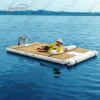inflatable air platform floating mat pvc jetski dock