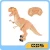 Import infrared rc dinosaur with light and sound plastic B/O animal model from China