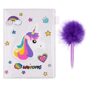 INTERWELL LK217 Girls Diary, Promotional Personalized Cute Dairy Notebook with Pen