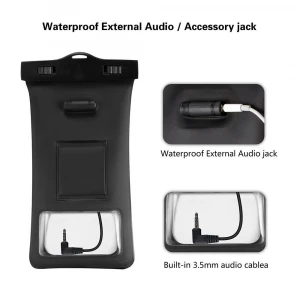 IPX8 100 Feet Armband Audio Jack Phone Floatable Waterproof Case