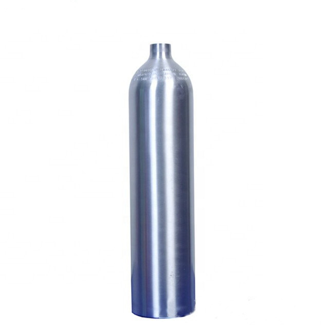 ISO7866 DOT3AL84/526/EEC 0.6l 0.5l 2l 10l 13.4l 20l 40l aluminum cylinder tank Co2 Oxygen gas