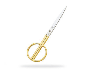 Italian Design High Quality Paper Scissors Golden Plated - 10814