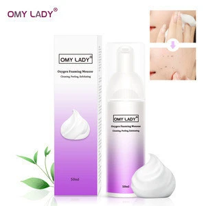 Japanese face scrub exfoliator with facial cleansing brush omy lady face wash for pimples