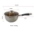 Import Japanese Style pots and pans Non-stick Composite Sauce frying Pan With Steel long Handle glass lid frying pan from China